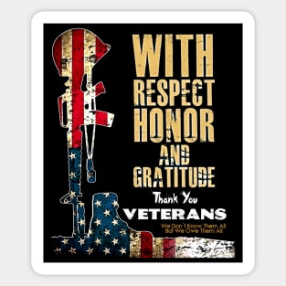 Veteran We Don't Know Them All But We Owe Them All Sticker